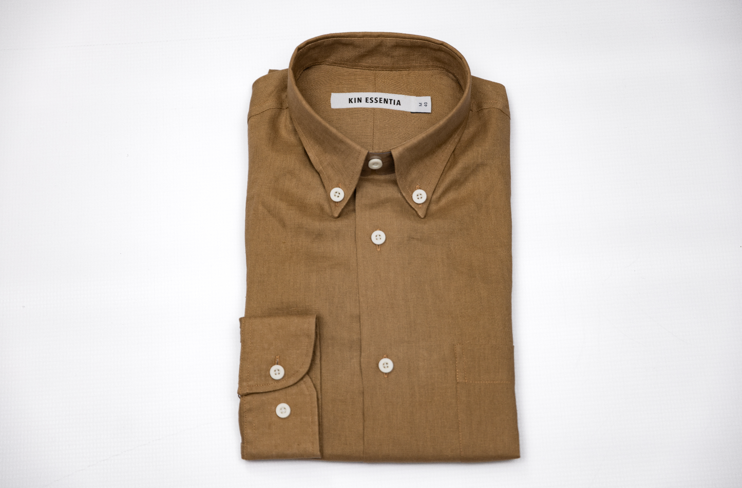 The Linen Button Down - Safari Tan
