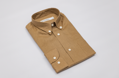 The Linen Button Down - Safari Tan